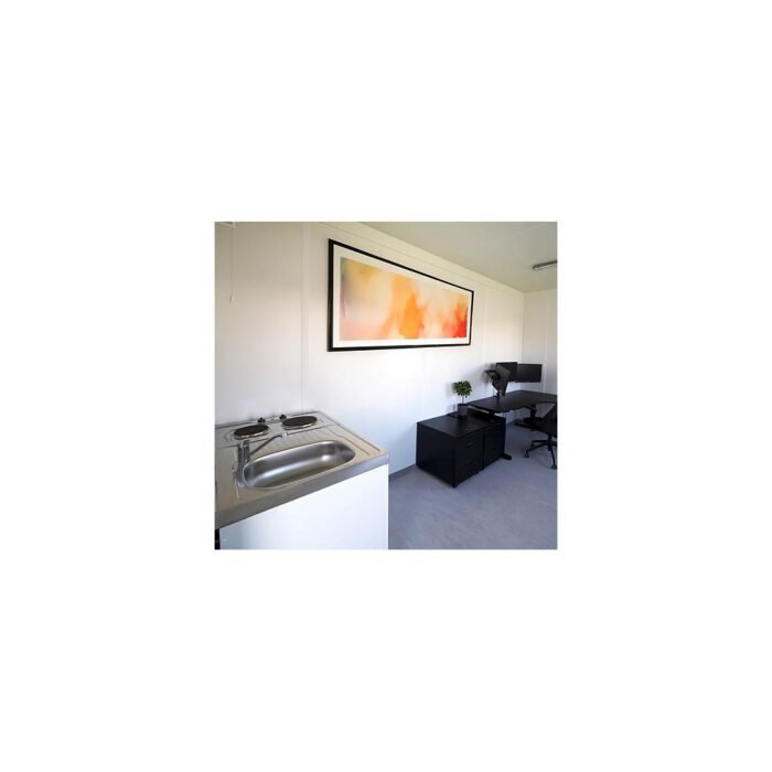 CONTENEDOR OFICINA 6×3 M CON ASEO Y COCINA / NUEVO - Imagen 4